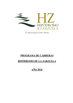 Programa y Condiciones Generales de HZ para 2016