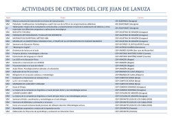 actividades del cife - CIFE Juan de Lanuza