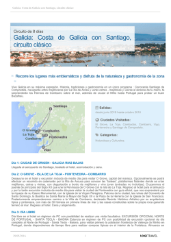 Galicia: Costa de Galicia con Santiago, circuito