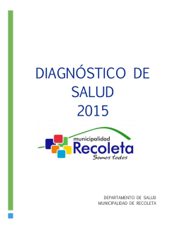 Diagnóstico de Salud 2015 - Municipalidad de Recoleta