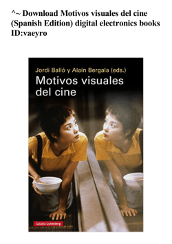 ^~ Motivos visuales del cine (Spanish Edition) digital