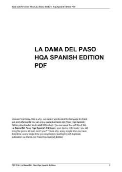 la dama del paso hqa spanish edition pdf