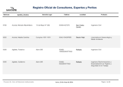 Registro Oficial de Consultores, Expertos y Peritos