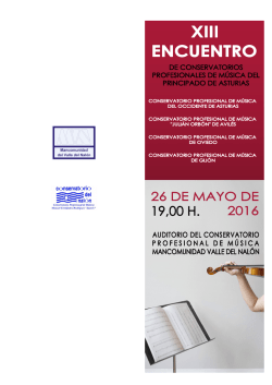intercentros 2016 - Conservatorio Profesional de Música Manuel