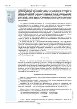 Orden licencias por estudios - Comisiones Obreras