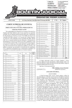 BOLET&Iacute;N N&deg; 98 de la fecha 23 05 2016