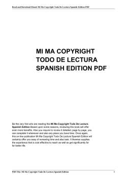 mi ma copyright todo de lectura spanish edition pdf