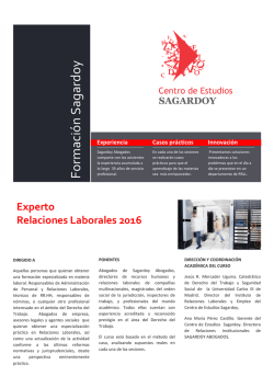 info - Centro de Estudios Sagardoy