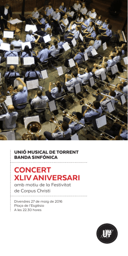 concert xliv aniversari - unio musical de torrent