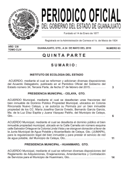 quintaparte - Periódico Oficial - Gobierno del Estado de Guanajuato
