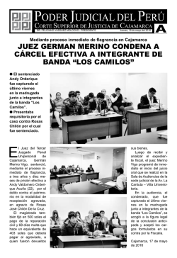 JUEZ GERMAN MERINO CONDENA A C&Aacute;RCEL EFECTIVA A