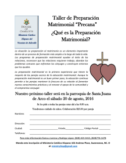 Preparación Matrimonial - Ministerio Católico Hispano
