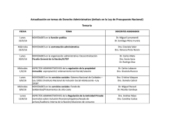 Actualización en temas de Derecho Administrativo (énfasis en la