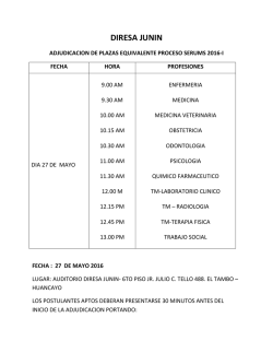 Cronograma Equivalentes 2016