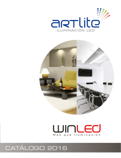 Catalogo ARTLITE y WINLED 2016 P:Clientes Digital