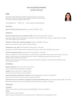 Descarga mi CV - Natalia Estévez