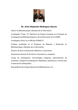 Dr. Ariel Alejandro Rodríguez García - IIBI