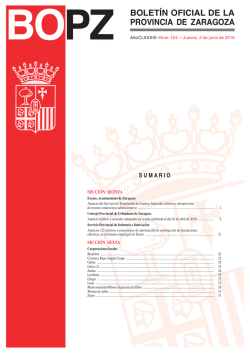 Boletín Oficial de la Provincia de Zaragoza