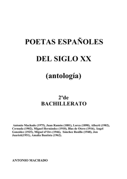 POETAS ESPAÑOLES DEL SIGLO XX (antología)