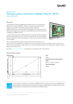 Pantalla plana interactiva SMART Board® 6075