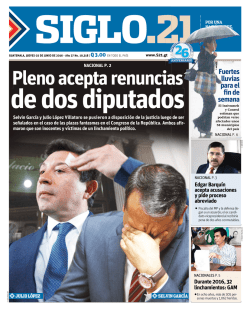 Pleno acepta renuncias