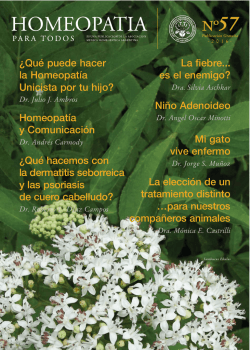 la Edición - Asociación Médica Homeopática Argentina