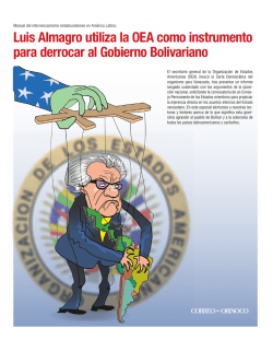 Luis Almagro utiliza la OEA como instrumento para derrocar al