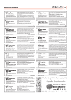 esquelas - El Ideal Gallego