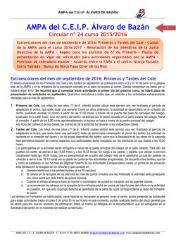 Circular 24 - AMPA ALVARO de BAZAN