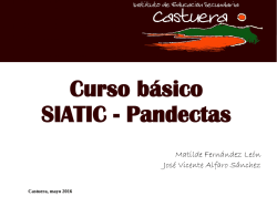 Curso básico SIATIC - Pandectas