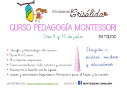 Días 9 y 10 de julio - Montessori Crisálida
