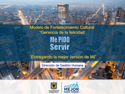 Diapositiva 1 - Secretaría Distrital de Gobierno