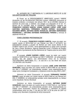 Escrito de acusación del caso Paraíso