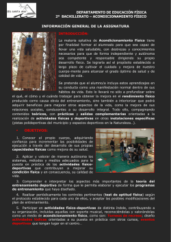 2º Bachillerato Optativas