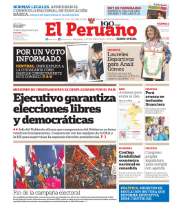 Ejecutivo garantiza elecciones libres y democr&aacute;ticas