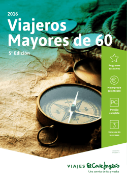 Mayores de 60 - Viajes el Corte Ingles
