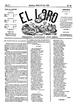 El Loro : periódico ilustrado joco-serio. Núm. 29, 22 de julio de 1882