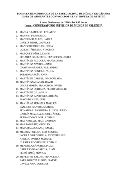 CONVOCATORIA BOLSA CAMARA