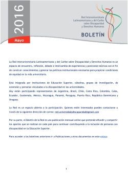 La Red Interuniversitaria Latinoamericana y del Caribe sobre