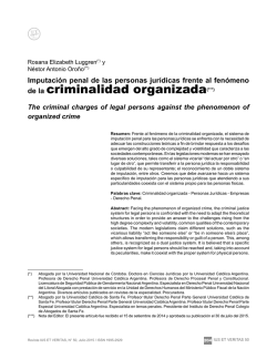 de la criminalidad organizada(***)