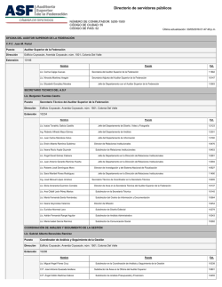 Directorio de servidores p&uacute;blicos - Auditor&iacute;a Superior de la Federaci&oacute;n