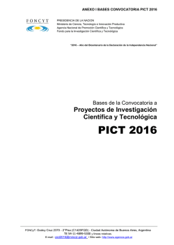 Bases - Agencia Nacional de Promoción Científica y Tecnológica