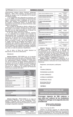 registro nacional de identificacion y estado civil - Peruana