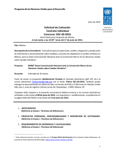 solicitud de cotizacion sdc-40-2016 - Procurement Notices