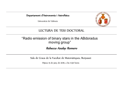 lectura de tesi doctoral - Universitat de València