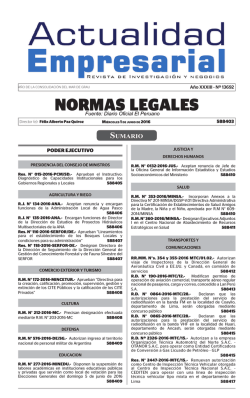 normas legales - Revista Actualidad Empresarial