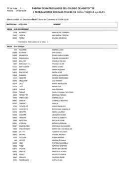 Matriculados sin deuda de Matricula ni de Convenio al 30/0