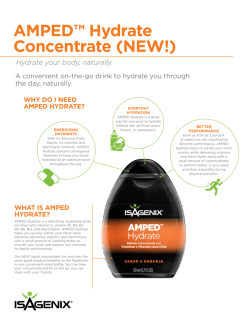what is amped hydrate?