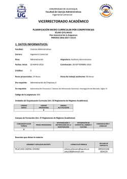 Auditoría Administrativa - Aula Virtual F. Ciencias Administrativas
