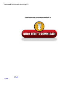 Manual instrucciones microondas daewoo kog637rs